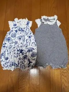 next☆レースつきロンパースセット