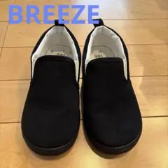 BREEZE ブラック スリッポン 18.0