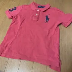 ラルフローレンのピンクのポロシャツ