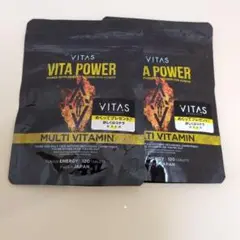 【2袋】ビタパワー VITAS（バイタス） マカ 亜鉛 マルチビタミン 120粒