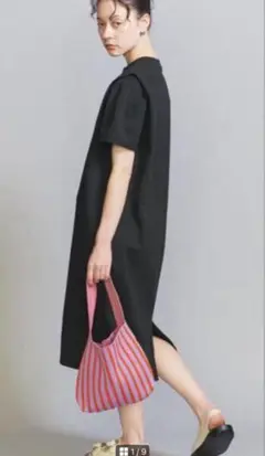 タックショートスリーブワンピース-ウォッシャブル-