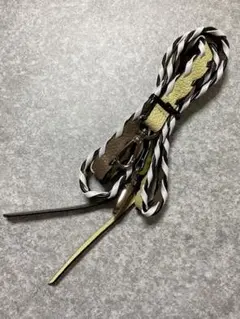 【新品未使用】ajew ショルダーストラップ フリンジ バイカラー