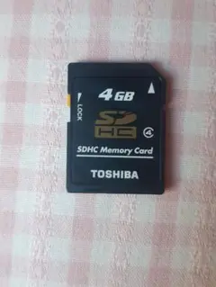 SDカード　4GB　東芝　TOSHIBA　メモリーカード　SDHC