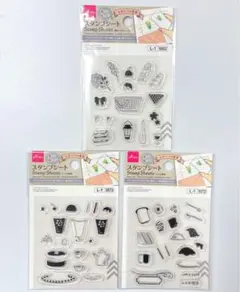 ダイソー スタンプの世界 スタンプシート レトロ喫茶 旅行 ピクニック