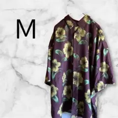 柄シャツ ドレスシャツ　花柄　大柄　メンズシャツ