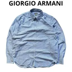 90s GIORGIO ARMANI 黒タグ　stripe shirt