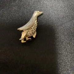 ペンギンデザイン 真鍮ブローチ