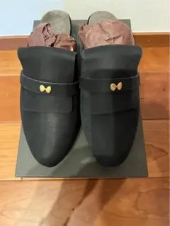 ミナペルホネン　ネイビー スエード　サボ ミュール Yahoo!オークション - mina perhonen×BIRKENSTOCK papillio