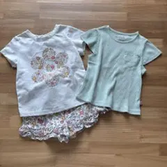 【美品】BEARPAW セットアップ Tシャツ ショートパンツ 4T 3点セット