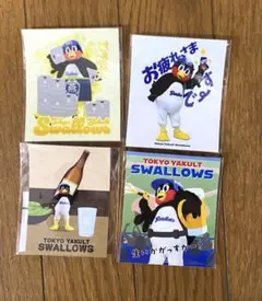 東京ヤクルトスワローズ つば九郎　ややデカ　ステッカー　 4枚セット