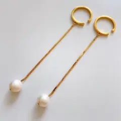 現行品✨プラスヴァンドーム チェーンイヤーカsilver925 オケージョン