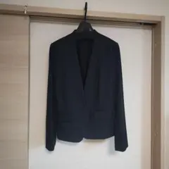ネイビーノーカラージャケット