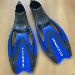 【シュノーケル】　U.S. DIVERS PROFLEX フィン 青/黒