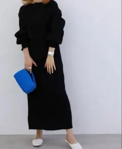 katrin tokyoカトリントーキョー レイヤードワンピース 長袖 黒