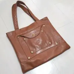 IL BISONTE イルビゾンテ レザー トートバッグ ブラウン
