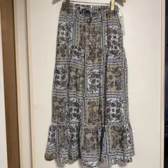【新品未使用タグ付き】メランクルージュ⭐︎シフォンティアードロングスカート