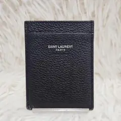 美品 SAINT LAURENT サンローランパリ カードケース パスケース 黒