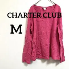 2111 CHARTER CLUB ピンク 長袖Tシャツ M