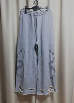 GIDEAL. Clash Baggy Tribal Sweat Pants 灰