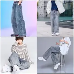 未使用◎ADRER アドラー ヴィンテージメイク ワイドテーパードデニム パンツ