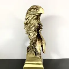 鷲 彫刻 金色 置物 アンティーク 美術品 アート イーグル