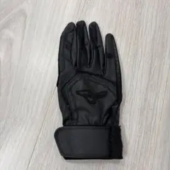ミズノ バッティング手袋 皮手 Sサイズ 黒