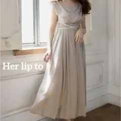美品♡herlipto Valletta Long Dress 2023SS S 2025年最新】valletta long dressの人気アイテム - メルカリ