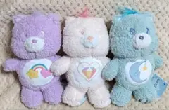 ケアベア　ふんわりMBぬいぐるみ　全3種　コンプリート ①