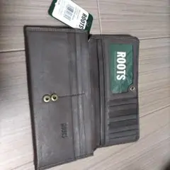 ROOTS ブラウン 二つ折り財布