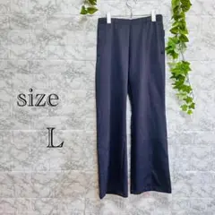 【i14】【Ryuna】ダークグレー パンツ ウエストゴム　ストレッチ　【L】