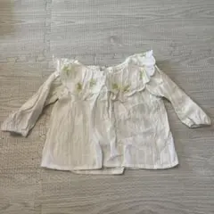 フリル刺繍ブラウス　coto cotte コトコト