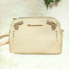 JILL STUARTジルスチュアート　ビジュー　ショルダーバッグ　クリーム色