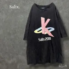 ★サリックス2018【メンズF】 半袖プリント Tシャツ カットソー ブラック