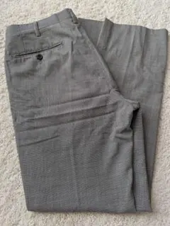 TREBIO　胴囲79cm　グレー チェック柄 スラックス