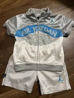 Air Jordan セットアップ シルバー/ブルー 80-90cm