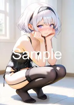 A4サイズアートポスター 1点もの 美女ポスター最高品質 E-J-７０