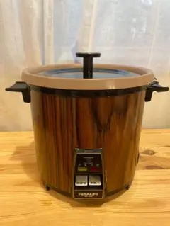 日立 電気釜 炊飯器 木目柄