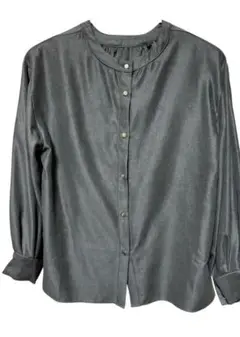 Lサイズ 長袖シャツ 秋冬服ダークグレーお買い得1点限り匿名配送