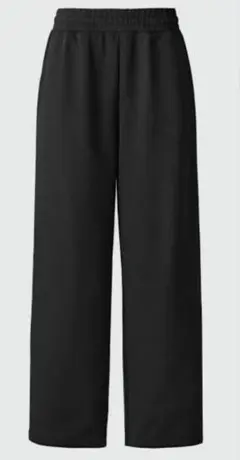 ユニクロC スウェットワイドパンツ　黒　Ｍサイズ　新品