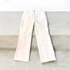 ♥️美品 ADABAT ホワイト スナップボタン付きパンサイズ36♥️