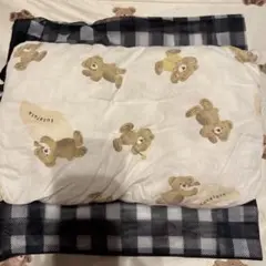 子ども用クマ柄枕 フタフタ　バースデイ