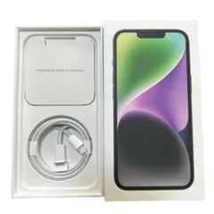 iPhone14 128GB Midnight 箱＋未使用充電ケーブル
