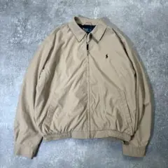 90s 美品 ポロラルフローレン　スイングトップ【L】ポリエステル　ポニーロゴ