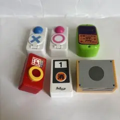 音の鳴るボタン型ガチャ6個セット廃盤有り