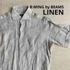B:MING by BEAMS linen short sleeve shirt