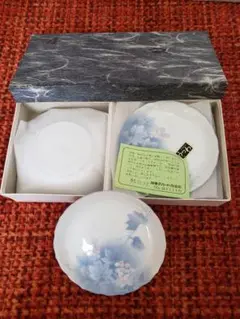 【新品　未使用】特選趣味のうつわ 美濃焼　光峰　中皿　5個セット 箱付