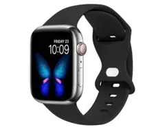Apple Watch用 黒 シリコンバンド