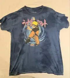 ナルト Tシャツ ダークブルー　タイダイ柄　ナルト疾風伝