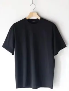 COMOLI 25SS コットンジャージ半袖Tシャツ (BLACK) size3