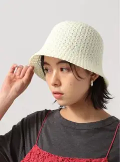 新品未使用ベイフロー透かし編みサーモハット